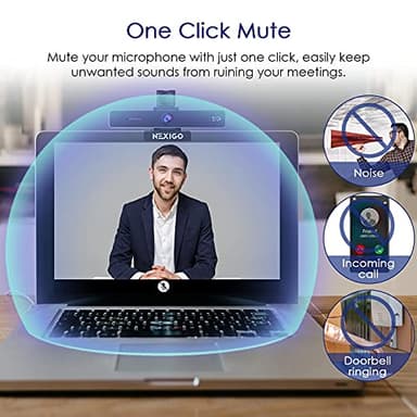 NexiGo Zoom Certified, N950P 4K Zoomable Webcam with Remote Control, Sony_Starvis Sensor, 5X Digital Zoom, Pro Web Camera with Dual Stereo Mics, for Zoom Skype Teams Twitch - Image 7