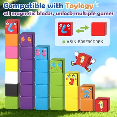 Magnetic Blocks World Building Blocks Edition, STEM Educational Montessori Sensory Learning Toddlers Toys for 3 4 5 Year Old Boys Girls, Number Games 1-10, Birthday Gifts for 3-5 4-8 Year Old Kids - Image 4