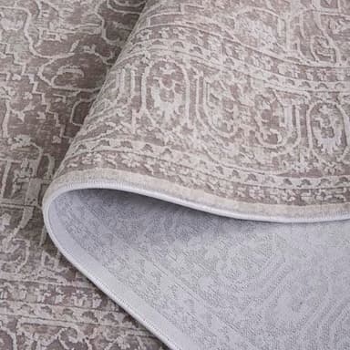 SAFAVIEH Area Rug 9x12 - Reflection Collection - Large - Beige & Cream, Non-Shedding & Easy Cleaning, Ideal for Living Room, Bedroom, Dining Space (RFT670A) - Image 6