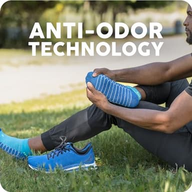 Balega Silver Compression Fit Performance No Show Athletic Running Socks for Men and Women (1 Pair), Mellow Lime, Large - Image 2