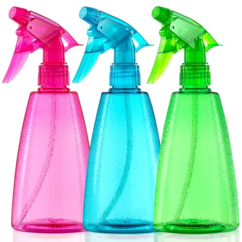 Bealee Spray Bottles 3-Pack, 16 Oz, Mist & Stream, Plastic Water Spray Bottle for Hair, Essential Oils, Plants, Cleaning Solutions, BBQ, Cat Dog Correction Behavior - Leak Proof - Empty Spray Bottles - Image 1