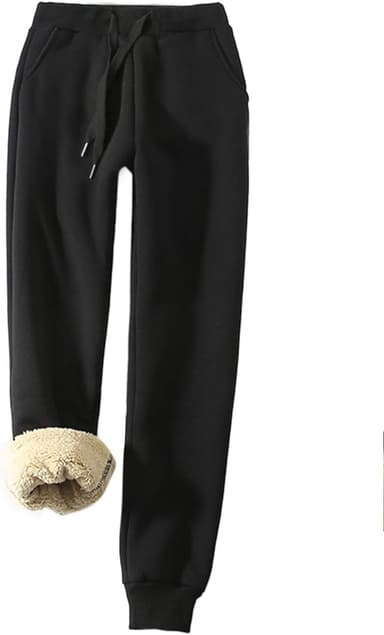 Yeokou Women's Warm Sherpa Lined Athletic Sweatpants Jogger Fleece Pants - Image 2