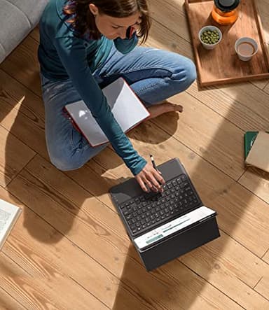 GreenLaw Keyboard Case for iPad 9.7 inch, iPad 6th (2018)/iPad 5th Gen (2017), iPad Air 2nd Gen (2014), 7 Color Backlit, 2 BT Devices, Touchpad Keyboard Pro 9.7, Black - Image 7