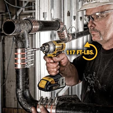 DEWALT 20V MAX Cordless Drill and Impact Driver, Power Tool Combo Kit with 2 Batteries and Charger (DCK240C2) - Image 8