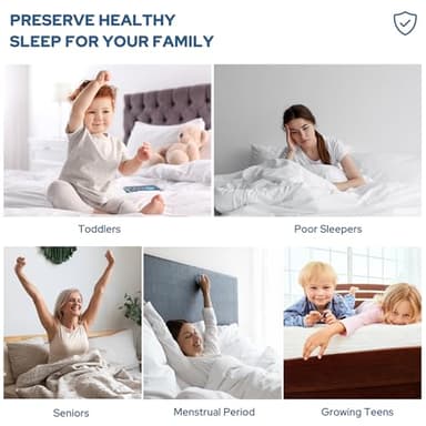 BEDLORE Waterproof Mattress Protector, Noiseless King Size Mattress Pad with Deep Pocket Fitted Up to 6-18 inches, Soft Breathable Dirt-Proof Bed Mattress Cover Washable for Bedroom, Hotel (Gray) - Image 7