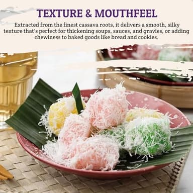 52USA Tapioca Starch, 3 Pack (42oz Total) | Tapioca Flour from Cassava Root | Gluten Free Flour Substitute | Vegan, Kosher, Non-GMO | All Natural, No Preservatives | Thickener for Baking, Cooking, Soups & Bubble Tea - Image 5