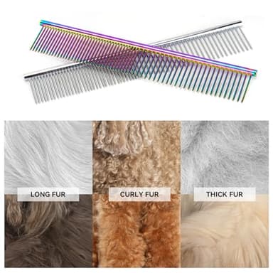 DSOE Metal Dog Comb for Removing Knots and Tangles, Cats with Long Hair - Image 7