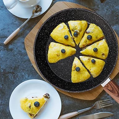 Vkoocy Pots and Pans Set Non Stick, Ceramic Cookware Set with Granite Pattern Kitchen Cooking Sets Induction Pot and Pan w/Frying Pans, Saucepans, Casserole, Non-Toxic, PTFE/PFOA/PFOS-Free, Black - Image 9