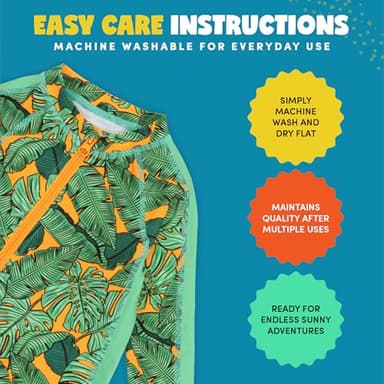 SwimZip Boys' Long-Sleeve UPF 50+ Swimsuit for Baby, Toddler, & Little Boys - Image 3