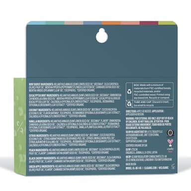 Cliganic Organic Lip Balm Set (Fresh Picked, 8 Flavors) - 100% Natural Moisturizer for Cracked & Dry Lips - Image 2