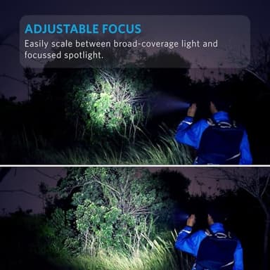 Anker Rechargeable Bolder LC90 LED Flashlight, Pocket-Sized Torch with Super Bright 900 Lumens CREE LED, IPX5 Water-Resistant, Zoomable, 5 Light Modes - Image 3