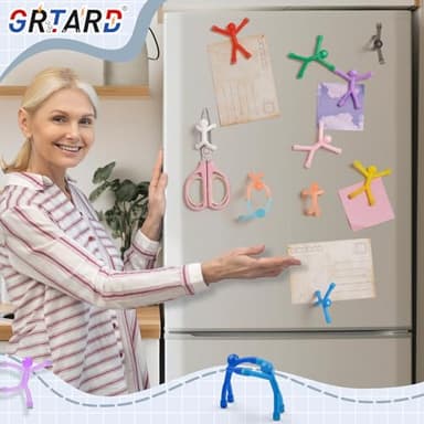 Grtard 20 Pack Magnetic People Figures, Colorful Humanoid Magnetic Men, Fridge Cute Magnet Men for Ages 15+, Funny Man Magnet People Guys, Fridge Magnets for Refrigerator, Office, Locker Decor - Image 4