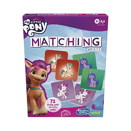 Hasbro Gaming My Little Pony Matching Game for Kids | 1+ Players | Preschool Board Games for Clasroom | Back to School Gifts | Ages 3+ - Image 1