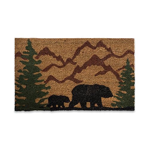 DII Animal Collection Natural Coir Doormat, 17x29, Bear Country - Image 1