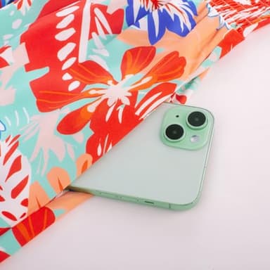 GRACE KARIN Womens Sundress Summer Floral Spaghetti Strap Tie Front V Neck A-Line Maxi Dresses - Image 4