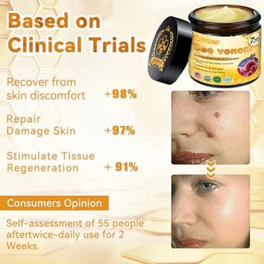 APKAPK Bee venom comprehensive Cream, Bee Venom Skin Treatment Cream,Deeply nourishes the skin and reduces skin blemishes (2PCS) - Image 6