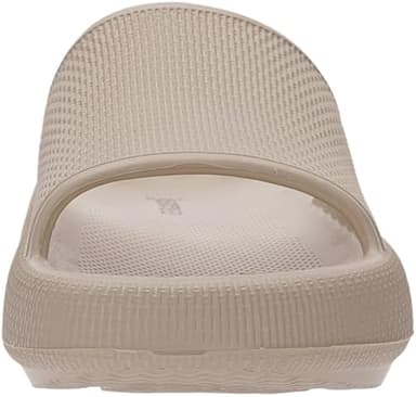 Joomra Womens Shower Pillow Slippers Thick Sole Platform Non Slip House Bathroom Slides Recovery Cushioned Size Soft Indoor Bath Female Sandals Khaki 35-36 - Image 5