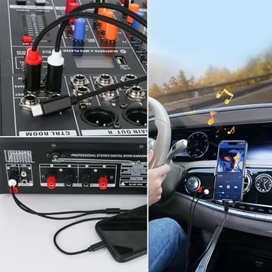 WORLDBOYU USB C to RCA Cable Audio Aux Adapter, Stereo Y Splitter Adapter for Select iPhone, iPad and iPod Models for Power Amplifier, Car, Home Theater, Speaker and More 10FT - Image 4