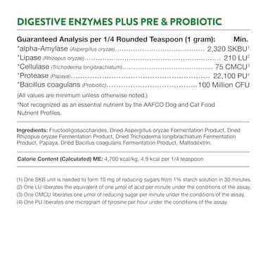 NaturVet – Digestive Enzymes - Plus Probiotics & Prebiotics – Helps Support Diet Change & A Healthy Digestive Tract – for Dogs & Cats – 1 lb Powder - Image 8
