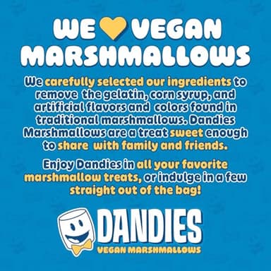 Dandies Vegan Marshmallows, No Artificial Flavorings, Food Dyes, Corn Syrup, or Gelatin, Perfect for Roasting, S’mores, or Snacking (4 Pack, 10 oz) - Image 3