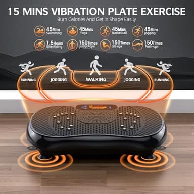 PBYRD Vibration Plate Exercise Machine, Lymphatic Drainage Machine for Weight Loss, Full Body Workout Vibrate Fitness Platform, Helps Toning Shaping Wellness Home Gyms Workout - Max User Weight 330lbs - Image 5