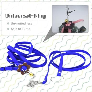 QBLEEV Adjustable Turtle Leash Harness, Pet Tortoise Walking Rope with Comfortable Fit, Outdoor Training Control Harness for Hamsters Guinea Pigs Chinchillas Ferrets - Image 4