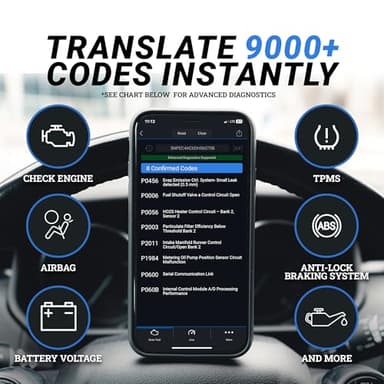 BlueDriver Bluetooth Pro OBDII Scan Tool for iPhone & Android - No Subscription Fee - OBD2 Car Scanner and Code Reader - Diagnose Check Engine, ABS, SRS, Airbag & 7000+ Issues on Vehicles 1996+ - Image 3