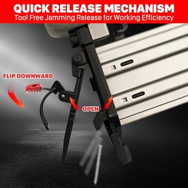 KEENTECH 18 Gauge Pneumatic Brad Nailer Kit, Aluminum Magazine, Compatible With 5/8" To 2" Brad Nails, With Outdoor Portable Carrying Case, 3000pcs Nails For Free Value Pack (Need Air Compressor) - Image 5