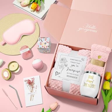 Happy Birthday Gifts for Women Mom Her Friend Sister Wife Grandma, Self Care Gifts Get Well Gifts Unique Relaxing Spa Gift Basket Set, Christmas Gifts for Women Mom Wife Grandma Friends Sister - Image 2