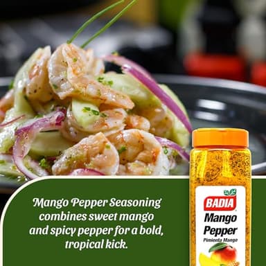 Badia Mango Pepper Seasoning, 24 oz - Sweet & Zesty Citrus Pepper Blend for Chicken, Seafood & Vegetables - Image 3