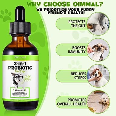 Liquid Dog Probiotic,Natural 3 in 1 Probiotic for Dogs, Dog Digestive Support,Gut Health Support,Help with Diarrhea,Gas and Bloating,Dog Herbal Supplements- 60ml - Image 5