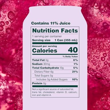 OLIPOP Prebiotic Soda Pop, Classic Grape, Pantry Pack Packed with Prebiotics, Fiber, and Botanicals, Gluten Free, Vegan, GMO Free, 12oz (12-Cans) - Image 2