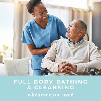 Body Wipes XL Shower Wipes Body Wipe for Adults Bathing, Traveling, Camping, Gym, Car, Elderly, Bedridden - Disposable Washcloths for Adults No Rinse 1 Box, 5 Pack (50 ct) - Image 4