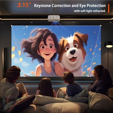 Mini Projector, VOPLLS 1080P Full HD Supported Video Projector, Portable Outdoor Home Theater Movie Projector, 50% Zoom, Compatible with HDMI, USB, AV, Smartphone/Tablet/Laptop (Small Projector) - Image 5