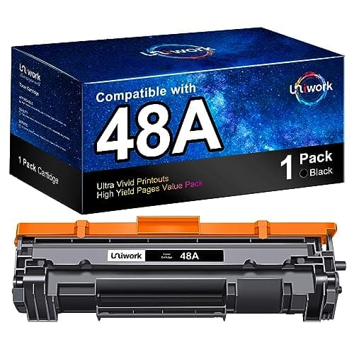 Uniwork 48A CF248A Toner Cartridges Compatible Toner Cartridge Replacement for HP 48A Toner Cartridge Black CF248A Compatible for Laserjet Pro M15w M29w M30w M31w MFP M28w M16w Printer Toner, 1 Pack - Image 1