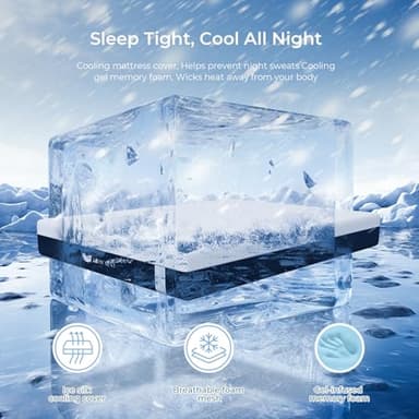 HEIM NEST Full Mattress, 12 Inch Gel & Air-Cooling Memory Foam Mattress for Pressure Relief, Medium Firm Full Size in a Box with Cooling Cover for Conforming Support and Restful Sleep - Image 2