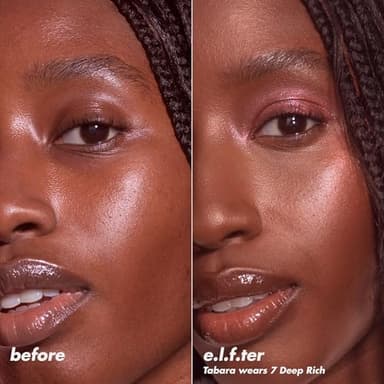 e.l.f. Halo Glow Powder Filter, Ultra-fine Finishing Powder, Smooths The Look of Pores & Fine Lines, Creates A Soft-Focus Glow, Vegan & Cruelty-Free, Tan Warm - Image 8
