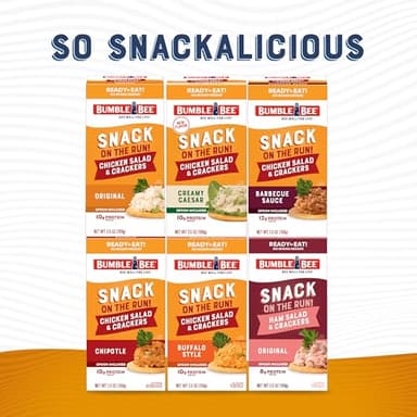 Bumble Bee Snack On The Run Chipotle Chicken Salad with Crackers Kit, 3.5 oz (Case of 12) - Ready to Eat, Spoon Included - Shelf Stable & Convenient Protein Snack - Image 9
