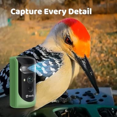 Birdfy 2 Smart Bird Feeder with Camera, Dual-Lens (2K+1080P) Camera for Live Streaming & Close-Up Photos, AI Identifies Bird Species, Solar-Powered Backyard Birdwatching Gift - Image 3