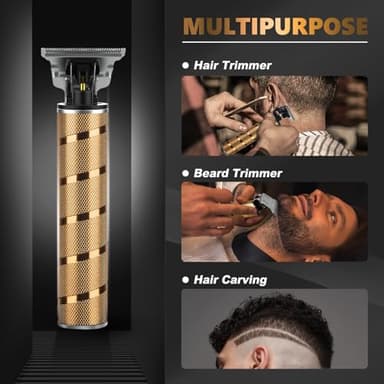 Ufree Hair Trimmer & Beard Trimmer for Men Professional, Electric Razor Shavers for Men, T Blade Precision Edgers Liners, Barber Clippers for Hair Cutting Mustache Facial, Mens Gifts - Image 2