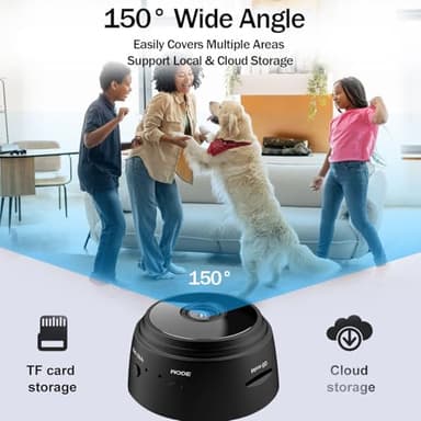 Mini Spy Camera Wireless -1080P Hidden Camera WiFi, Small Nanny Cam for Pet, Baby, Indoor, Car Camera for Surveillance with Motion Detection and Night Vision, App Control - Image 5