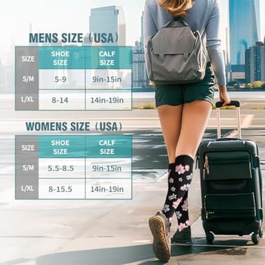 BLUEENJOY Copper Compression Socks for Women & Men (6 pairs) - Best Support for Nurses, Running, Hiking, Recovery - Image 6