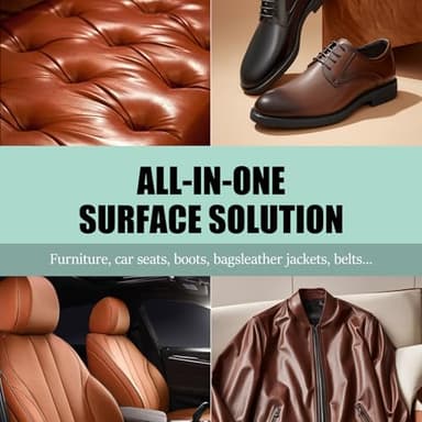 LUXGROVE® Leather & Furniture Repair Salve- Polisher, Leather Cleaner and Conditioner for Furniture - UV Protectants Help Prevent Cracking or Fading, for Car Seat, Couch, Shoe, Purse, Boot - 8oz - Image 6