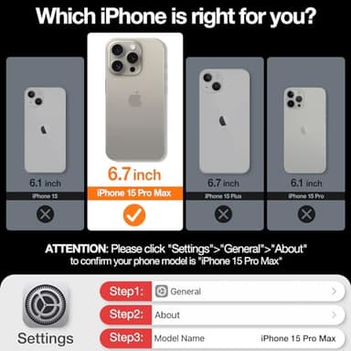 TORRAS Shockproof for iPhone 15 Pro Max Case Blue, [12FT Military Grade Drop Tested] Translucent Slim Protective Matte Hard Back Phone Case for 15 Pro Max 5G Guardian, Navy Blue Titanium - Image 2