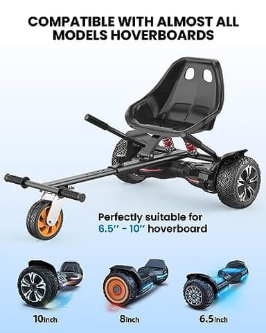 Gyroor K2 Balancing Scooter Go Kart Attachment for Kids & Adults, Adjustable Frame Length Balancing Scooter Seat Attachment for 6.5" 8" 10" Self Balancing Scooter - Image 4