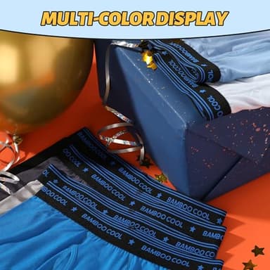 BAMBOO COOL Boys' Underwear Moisture-Wicking Brethable Boxer Briefs Soft Lightweight Tag-Free with Fly Pouch 6-Pack - Image 5