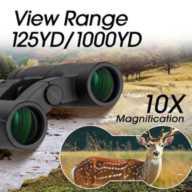 10x25 Binoculars for Kids Mini Pocket Compact Binoculars Waterproof Small Binocular for Bird Watching Travel Stargazing Outdoor Sports Orange - Image 4