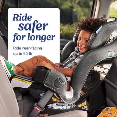 Graco Extend2Fit Convertible Baby Car Seat, Rear and Forward Facing, Adjustable Extension Panel for Extra Legroom, Ashten - Image 4