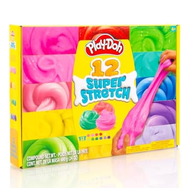 Play-Doh Super Stretch 12-Pack Playdoh Variety Kit, Kids Gifts, Popular Toys, Party Favors for Ages 8-12, Bulk Compound Packs - Image 9