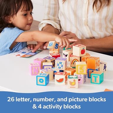 Ms. Rachel Melissa & Doug Letter, Number, and Game Wooden Learning Blocks with Activity Cards for Girls and Boys Toddlers Ages 18 Months+ - FSC Certified - Image 8